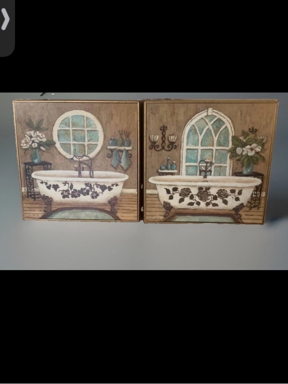 Framed Fleur De Lis Living Traditional Country Bath Framed Wall Art set
